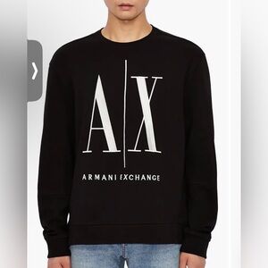 Armani Exchange Icon French Terry Crewneck Sweatshirt sz. L